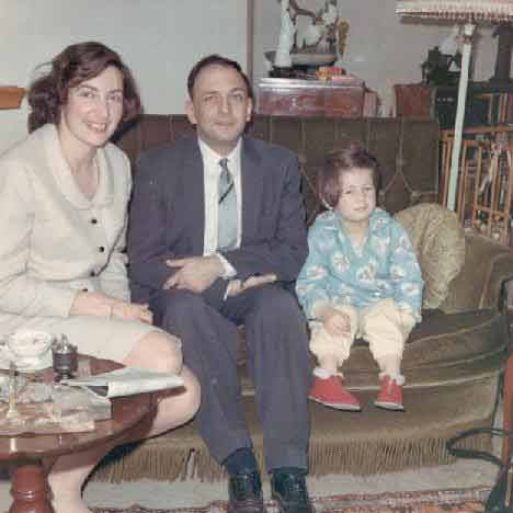 Haratoon Albert (Tony) and Christine Zorab (n&eacute;e Zietze) -- and Tineke with measles