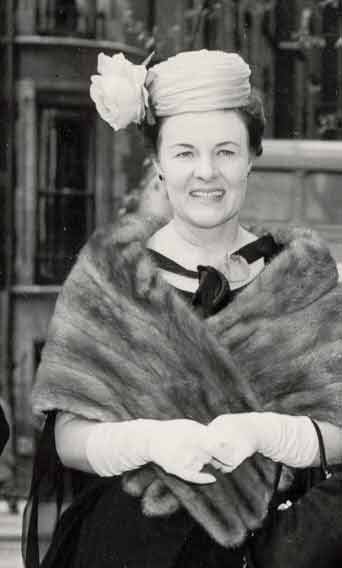 Judie Zorab in wedding gear